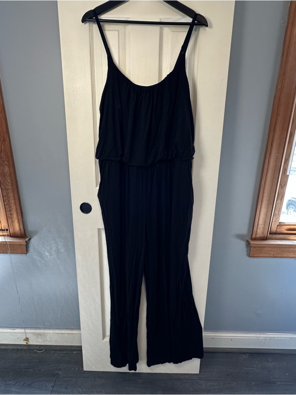 Kaileigh Black Sleeveless Wide-Leg Jumpsuit